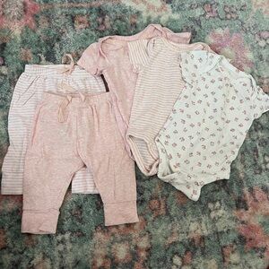 BabyGap Pink and Cream Baby Clothing Set